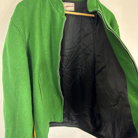 Vintage 1968 NAIT Telecommunications Wool Varsity Jacket Men L 60s College - Picture 8 of 8